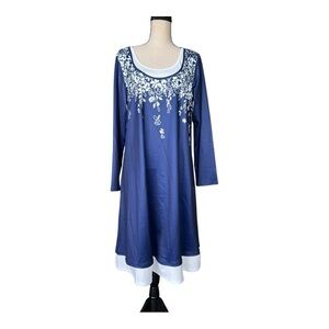 Just Fashion Now Blue Midi Dress Size M